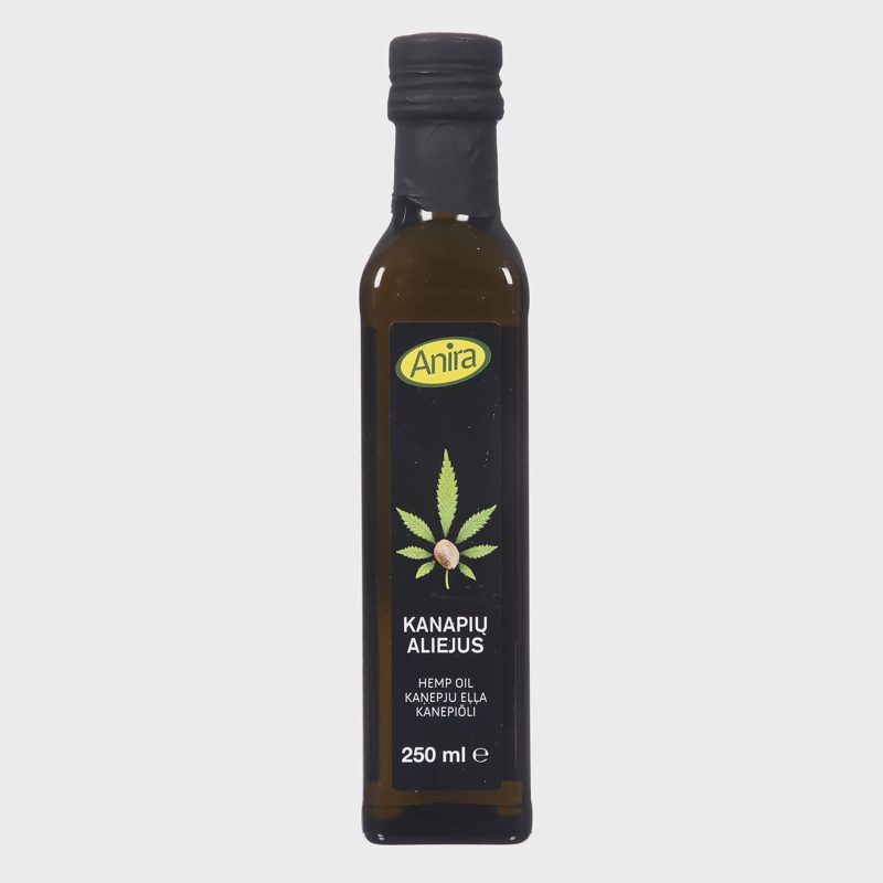 Nerafinuotas kanapių aliejus ANIRA, 250ml