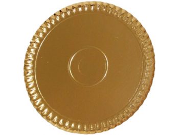 Tacna okrugla zlatna fi 34 cm