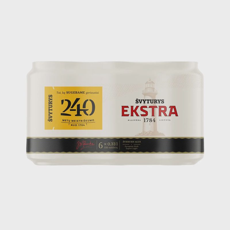 Alus ŠVYTURYS EKSTRA, 5,2%, 0,33 l x 6 vnt.