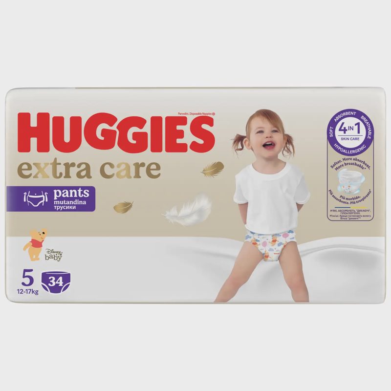 Kelnaitės HUGGIES EXTRA CARE PANTS, 5, 34 vnt