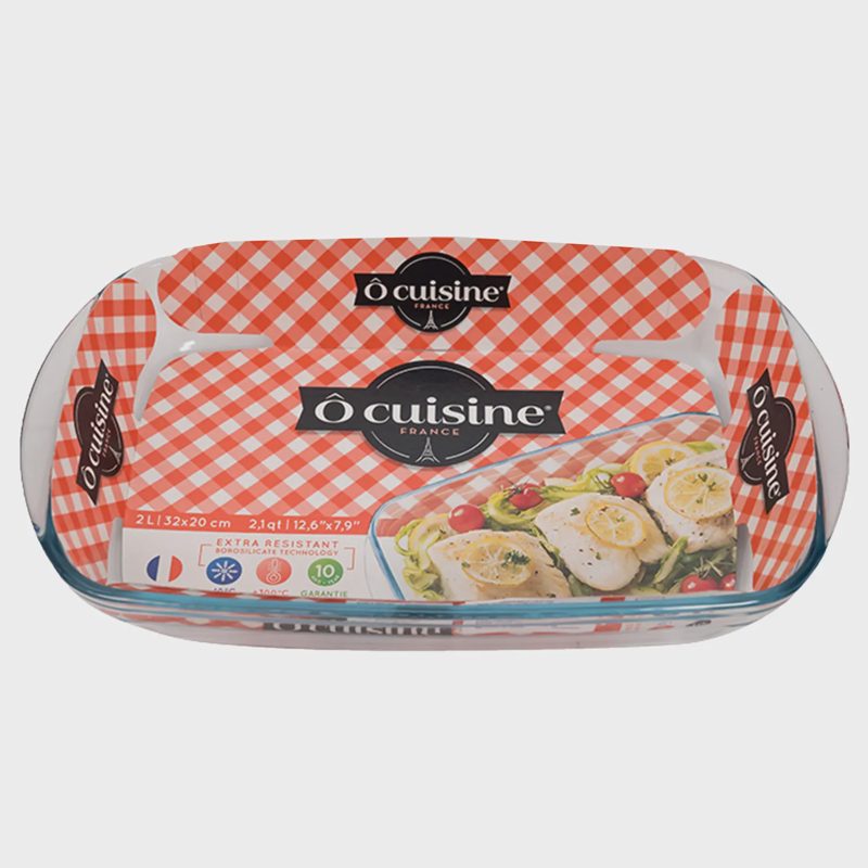 Stiklinis kepimo indas ARCUISINE,39x24cm