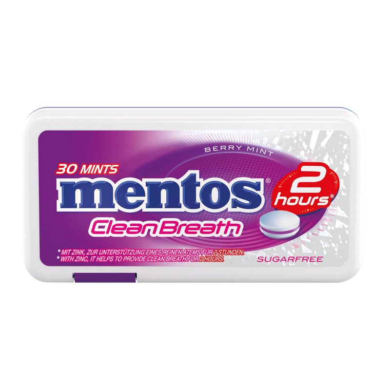 Mentos Clean Breath 2hrs Wintergreen 21gr