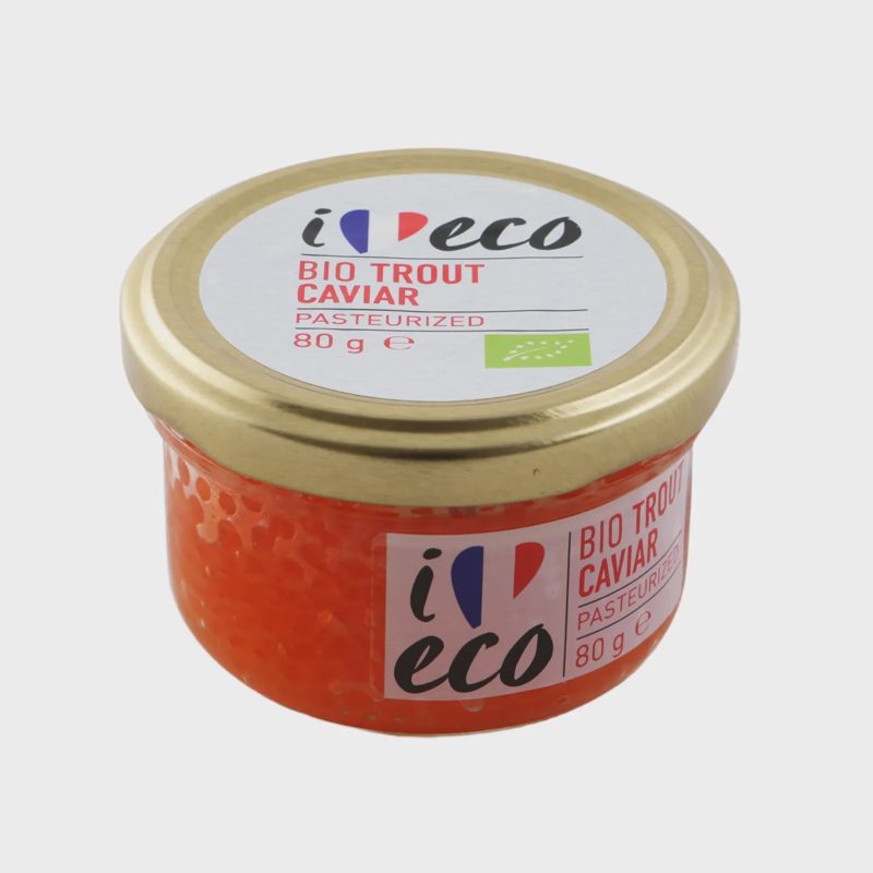 Ekologiški upėtakių ikrai I LOVE ECO, 80 g