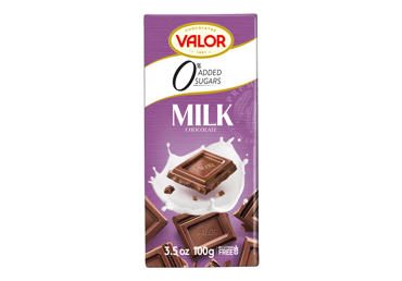 Pieniškas šokoladas su saldikliu VALOR, 100 g