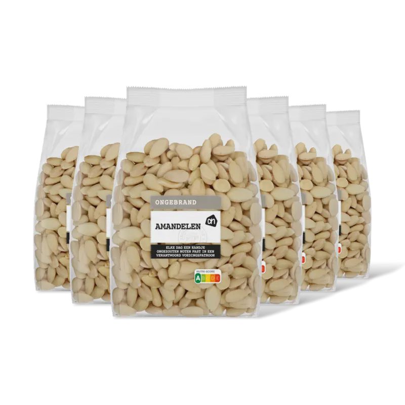 AH Amandelen ongebrand 6-pack