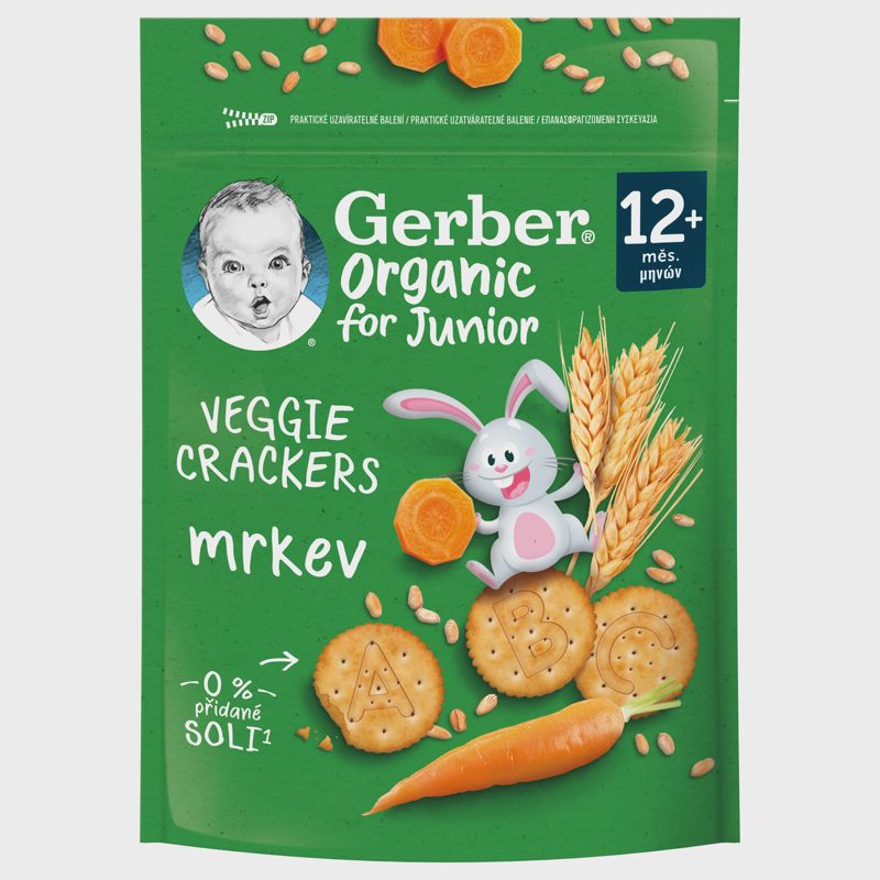 Gerber Organic Κράκερ Καρότου 100gr
