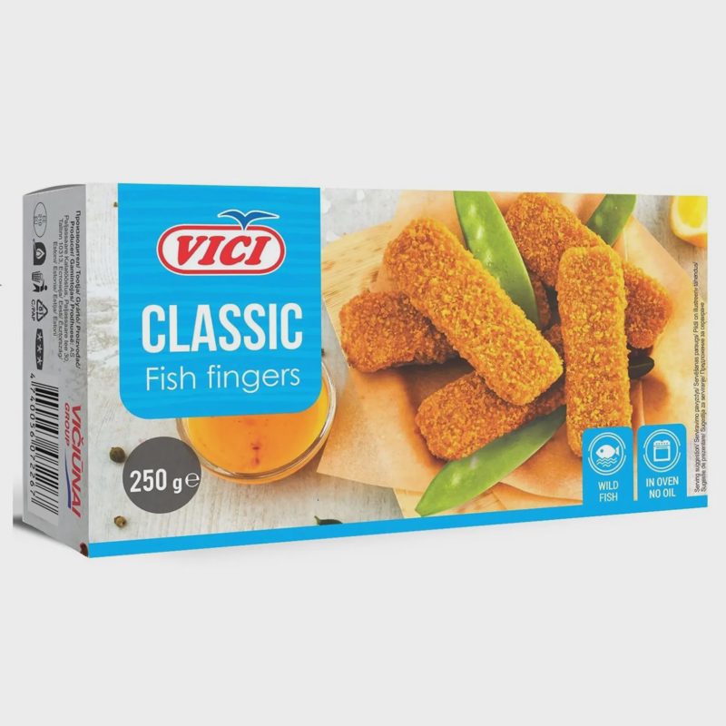 Šaldyti žuvų piršteliai VIČI, 250 g