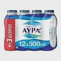 Αύρα Φυσικό Μεταλλικό Νερό 9+3 Δώρο 500ml (12x500ml)