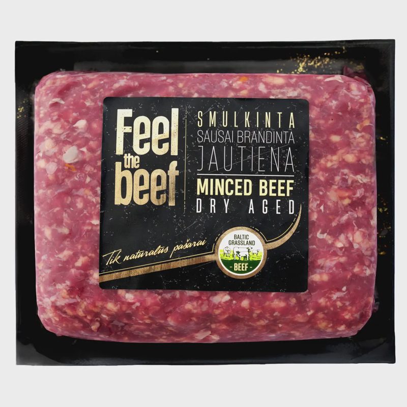 Sausai brandinta jautiena FEEL THE BEEF, 450g