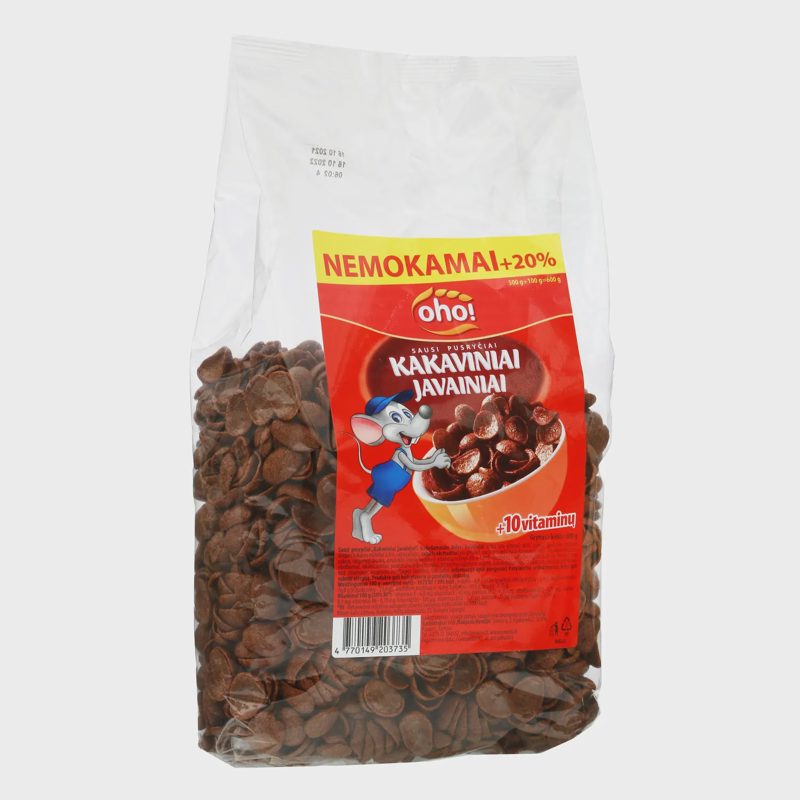 Javainiai OHO COCOA CRUNCH, 500 g