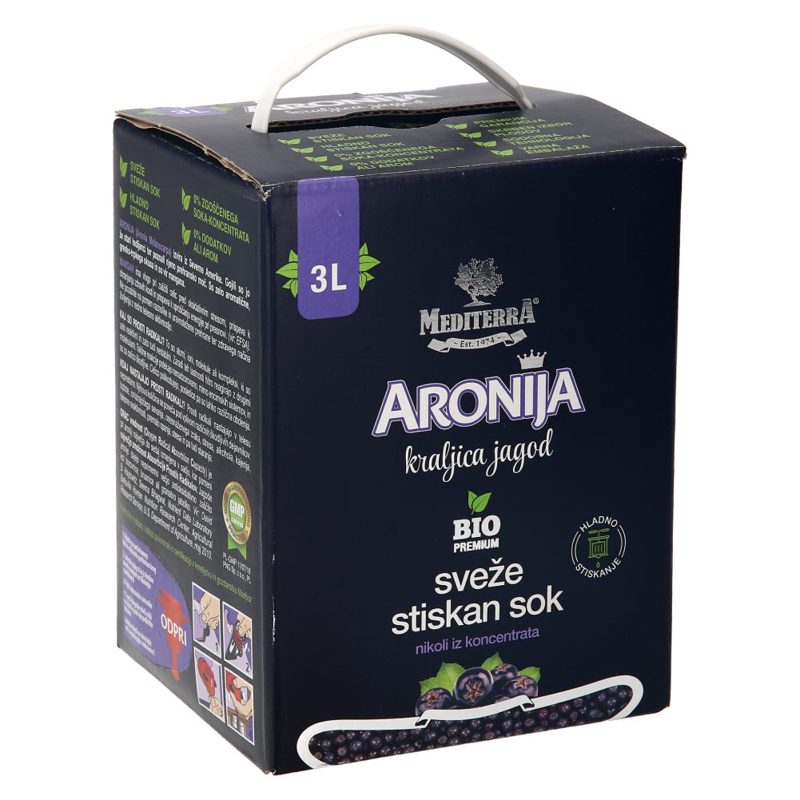 100% BIO SOK ARONIJE, MEDITERRA, 3L