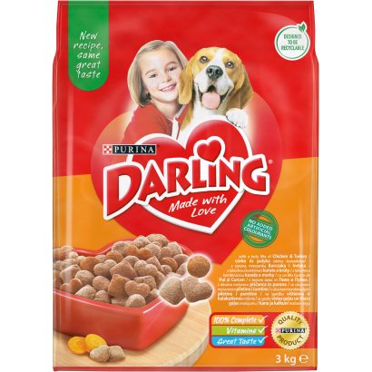 Purina Darling teljes értékű állateledel felnőtt kutyák számára csirke és pulyka keverékével 3 kg