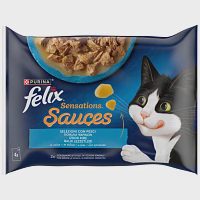 Felix Sensation Sauces Σολωμός & Σαρδέλα (4x85gr)
