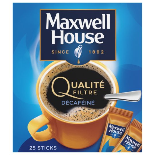 Café Soluble Qualité Filtre Décaféiné MAXWELL HOUSE