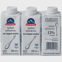 Όλυμπος Κρέμα Γάλακτος 12% 3x200ml