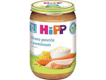 Dječja hrana, 190 g, puretina/birano povrće, Hipp