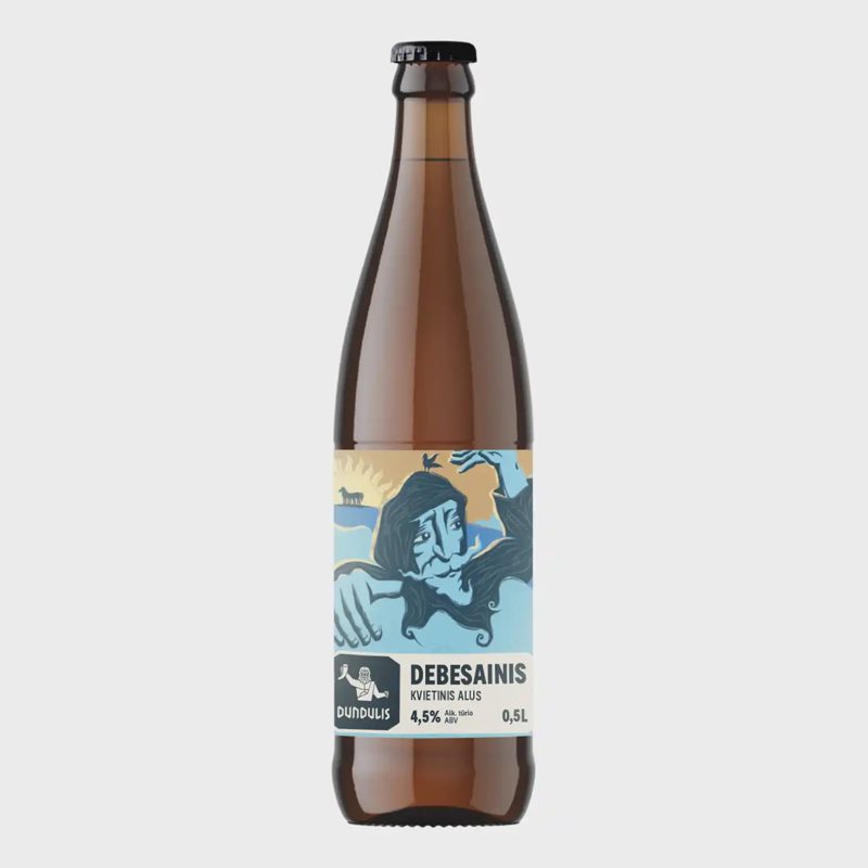Kvietinis alus DEBESAINIS, 4,5 %, 0,5 l