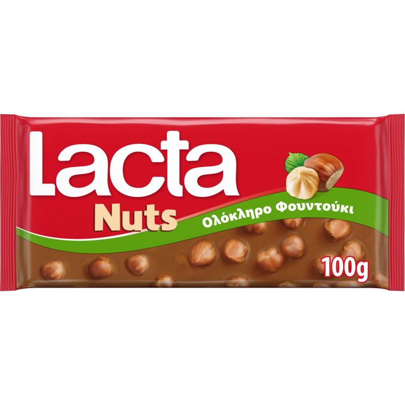 Lacta Σοκολάτα Με Ολόκληρο Φουντούκι 100gr