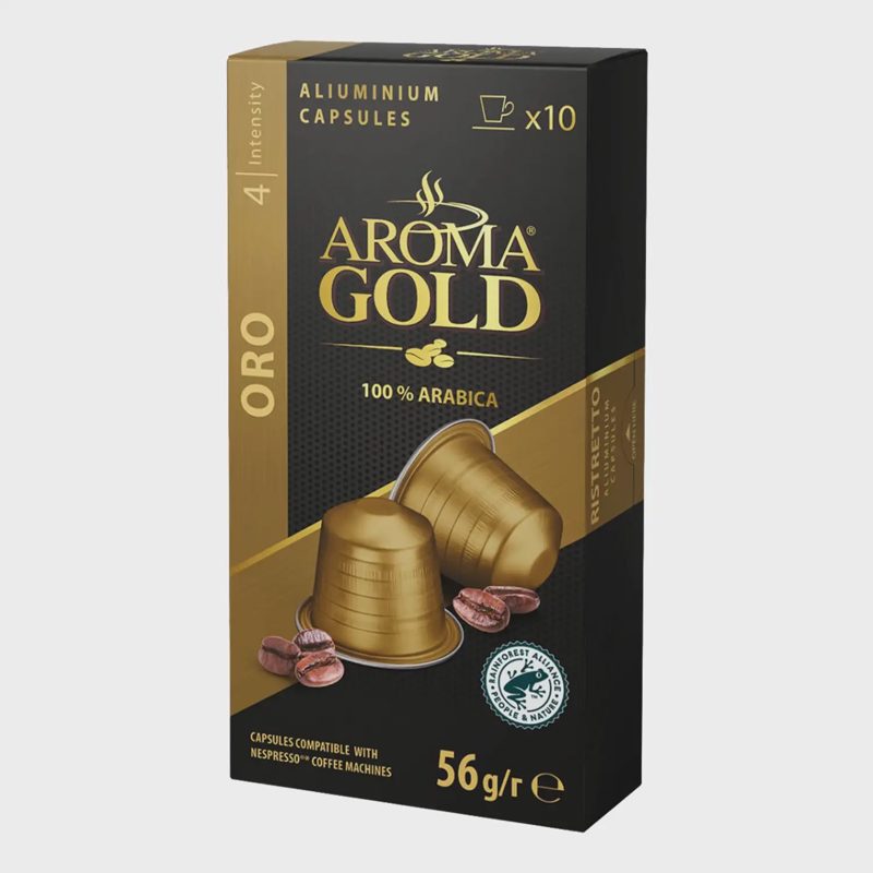 Kavos kapsulės AROMA GOLD ORO, 56 g