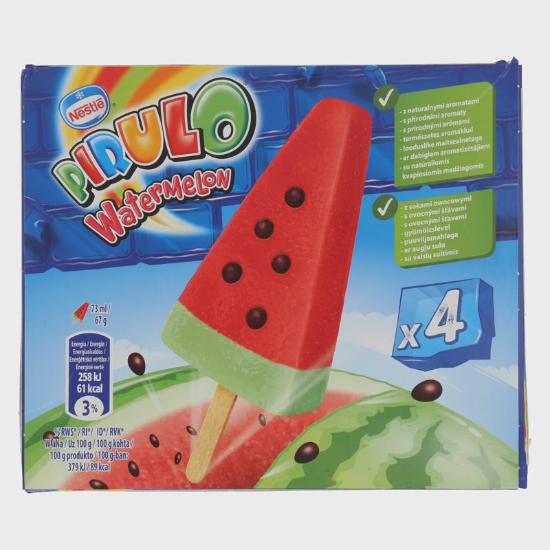 Arbūzų sk. valg. ledai PIRULO, 292 ml / 268 g