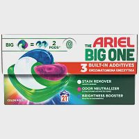 Ariel Big One Απορρυπαντικό Πλυντηρίου Ρούχων Κάψουλες Color 21Μεζ