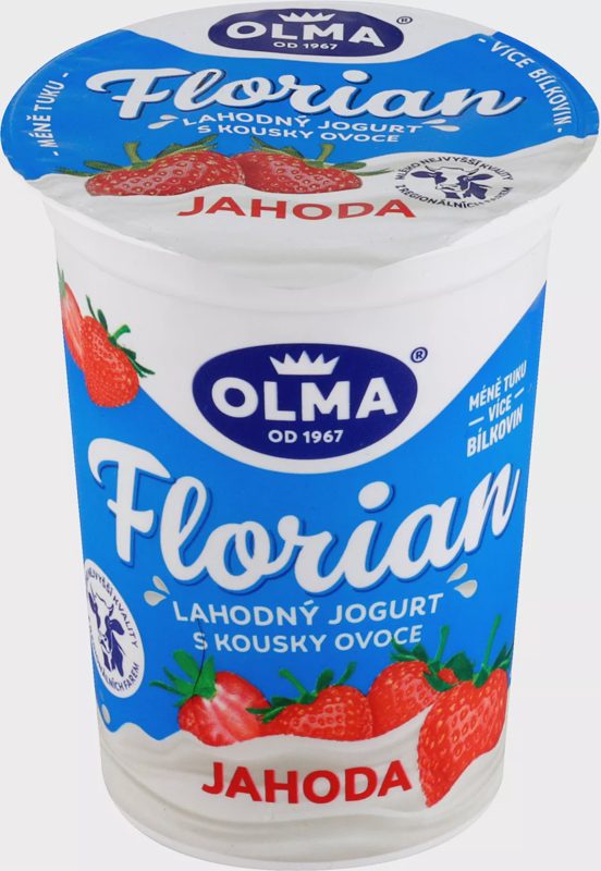 Olma Florian Lahodný jogurt s plnou chutí jahoda 150g