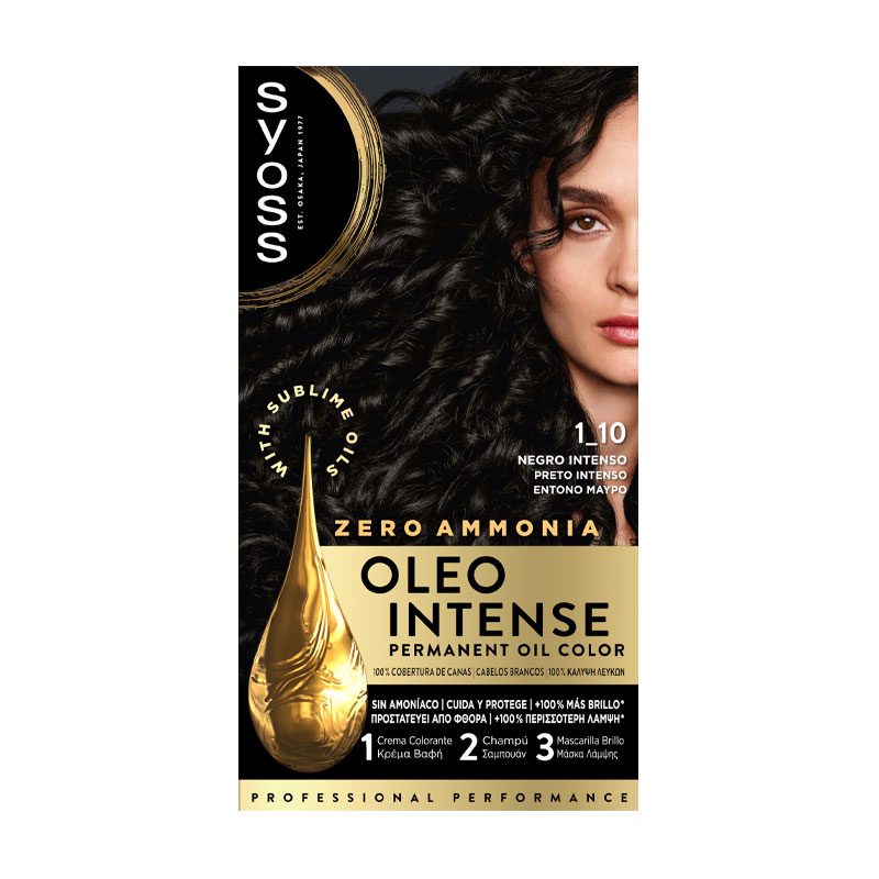Syoss Oleo Intense Permanent Oil Color Intense Black 1_10 130 ml