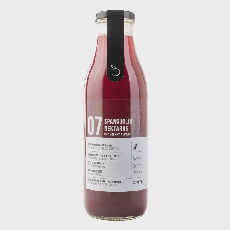 Spanguolių nektaras VAISIŲ SULTYS, 750 ml