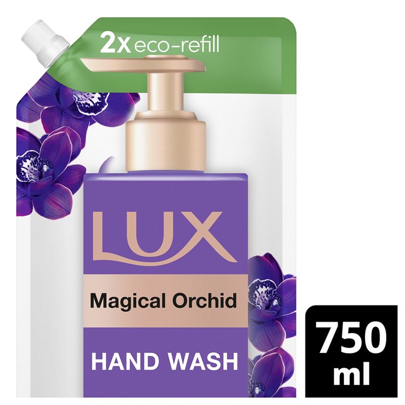 Lux Magical Orchid Perfumed Hand Wash with Juniper Oil Refill 750 ml