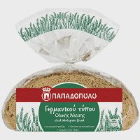 Παπαδοπούλου Ψωμί Γερμανικού Τύπου Ολικής Άλεσης 500gr