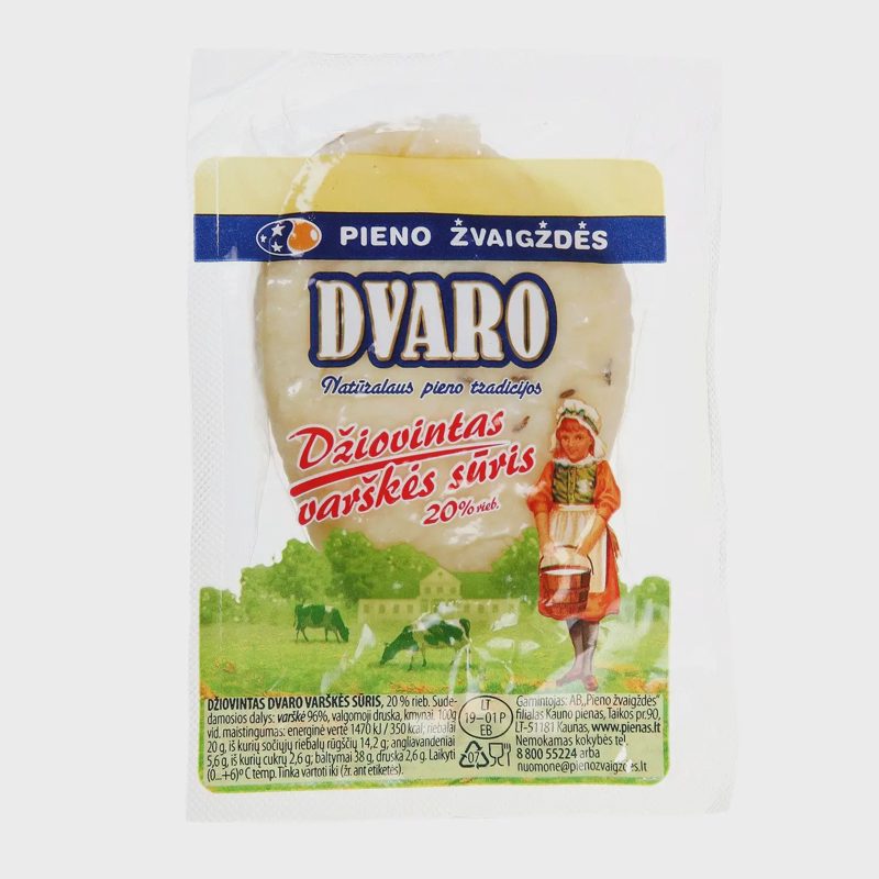 Džiovintas DVARO varškės sūris, 20 %, 1 kg