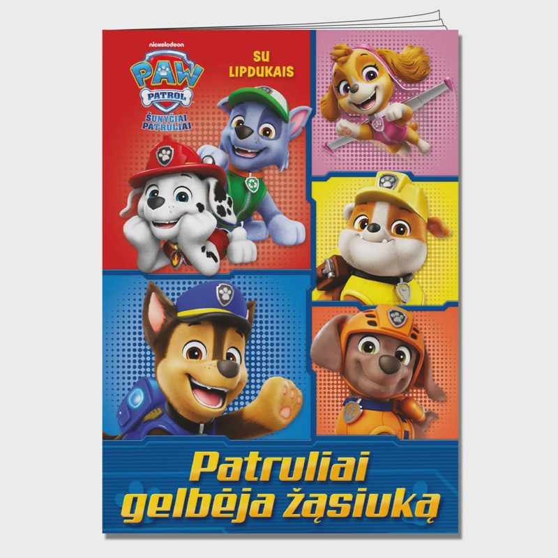 Spalv. knyga ŠUNYČ. PATRUL. GELB. ŽĄSIUKĄ