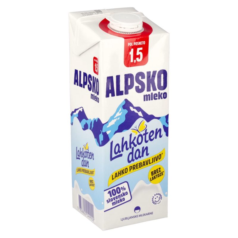 Dukat Alpsko trajno mlijeko 1,5 % m.m. 1 L