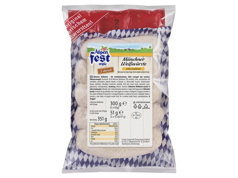 Müncheni fehérkolbász
