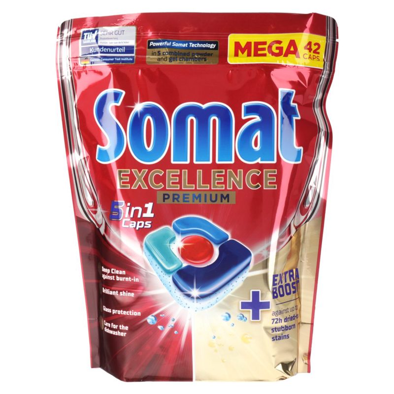 Somat Excellence Premium 5in1 tablete za posuđe 42 kom