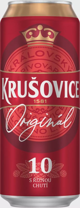 Krušovice 10 plech 0,5l
