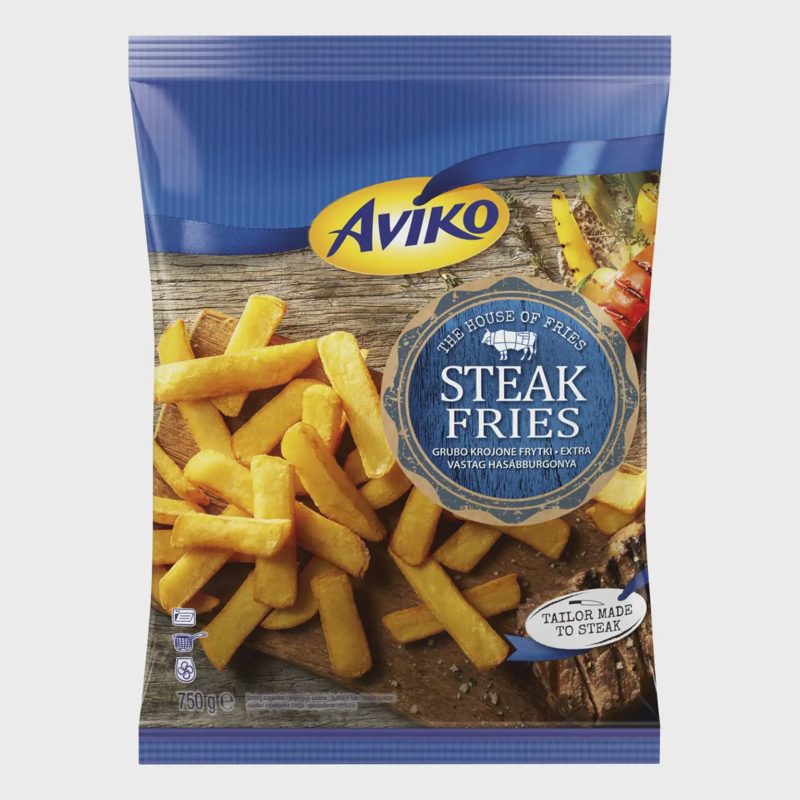 Šald. bulvytės STEAK FRIES AVIKO, 750g