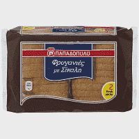 Παπαδοπούλου Φρυγανιές Σίκαλης 160gr