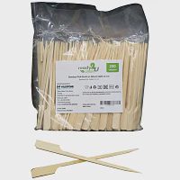 Ready Green Bamboo Pick Κουπί Με Ξύλινη Λαβή 12cm 200τεμ