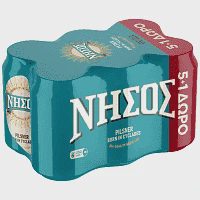 Νήσος Pilsner Μπίρα Κουτί 330ml (5+1 Δώρο)