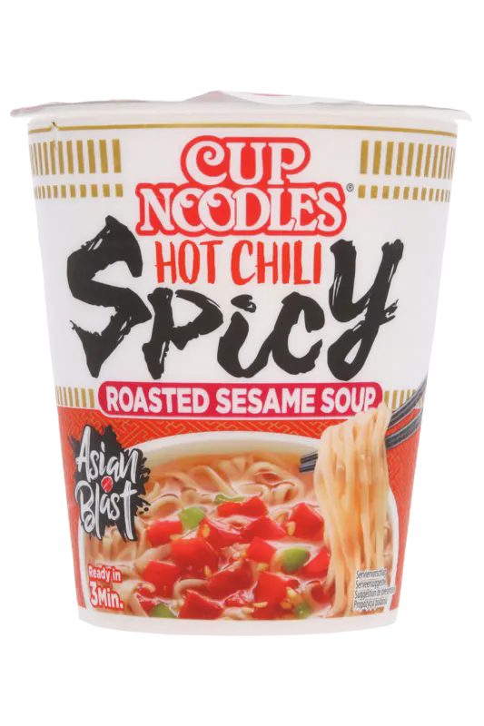 Nissin Cup noodles hot chili spicy