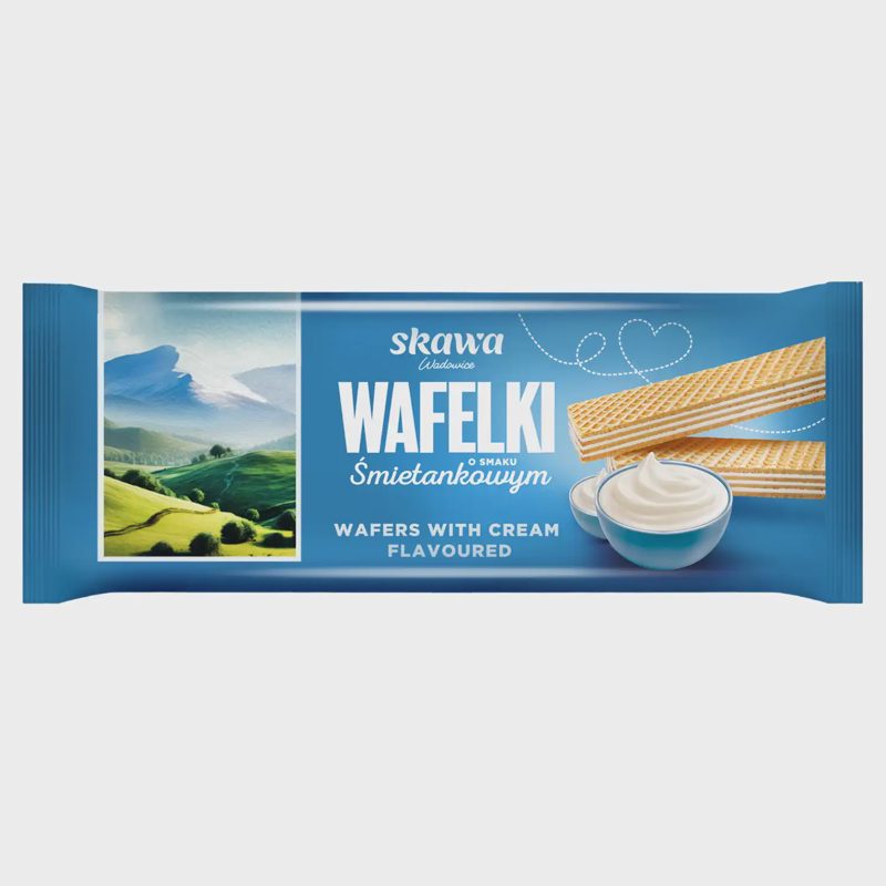 Vafliai su grietininiu įdaru SKAWA, 80 g