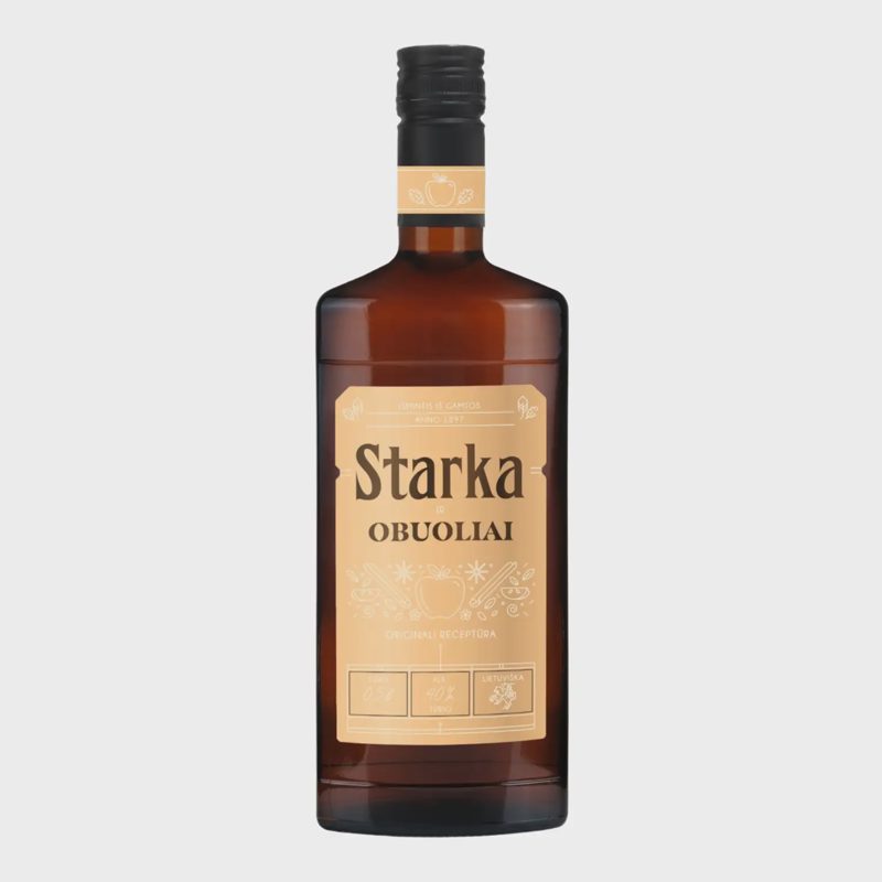 Traukt. VILNIAUS STARKA OBUOLIAI, 40 %, 0,5 l