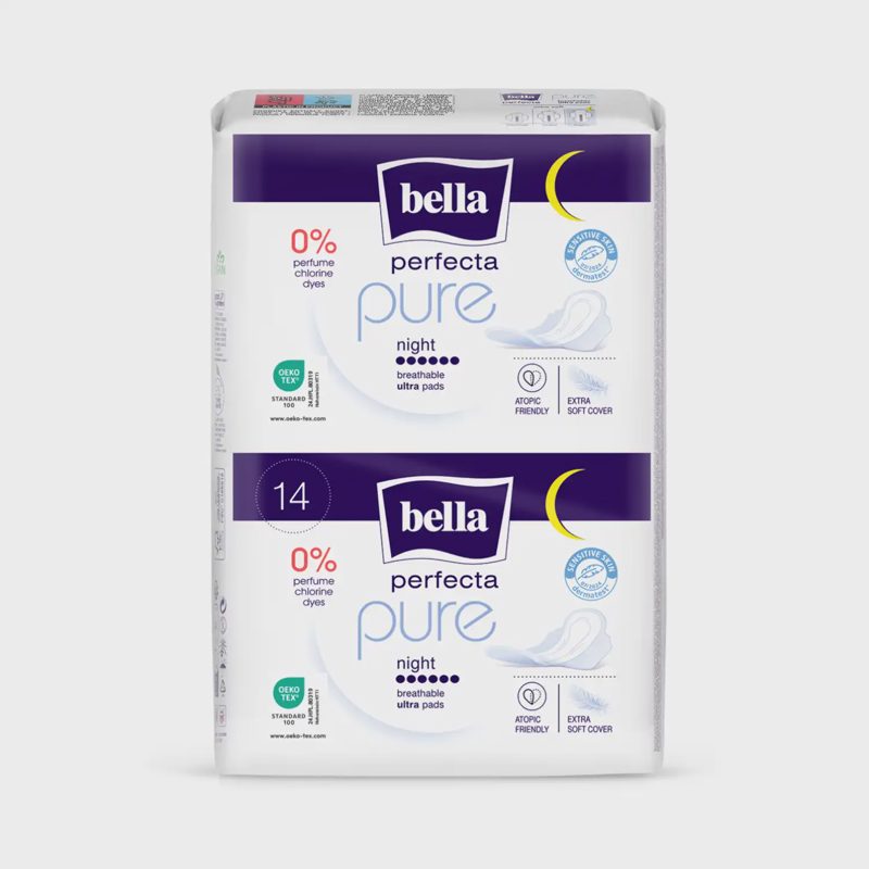 Hig. paket. BELLA PERFECTA PURE NIGHT, 14 vnt