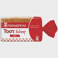 Παπαδοπούλου Γεύση2 Ψωμί Τοστ Σταρένιο 325gr