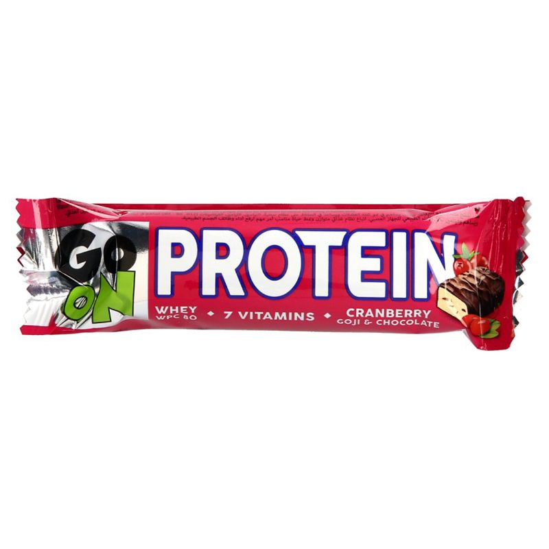 Sante Go On Protein fehérje szelet vörösáfonyával és goji bogyóval, csokoládéval bevonva 50 g